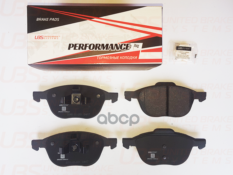 Премиум Тормозные Колодки Ford Focus Ii 04-/Iii 11-/Kuga I 08-/Ii 13-/Ecosport 14-/Mazda 3 03-/09-/V UBS арт. bp1101001