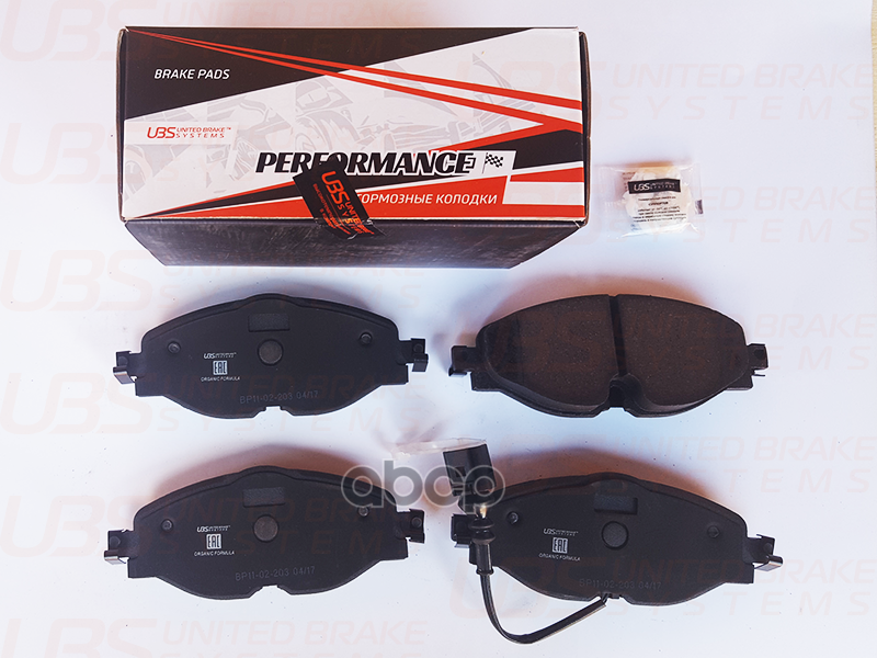 Премиум Тормозные Колодки Audi A3/ Seat Leon/ Skoda Octavia/ Vw Golf-Vii 13- Передние  В Комплекте С UBS арт. bp1102203