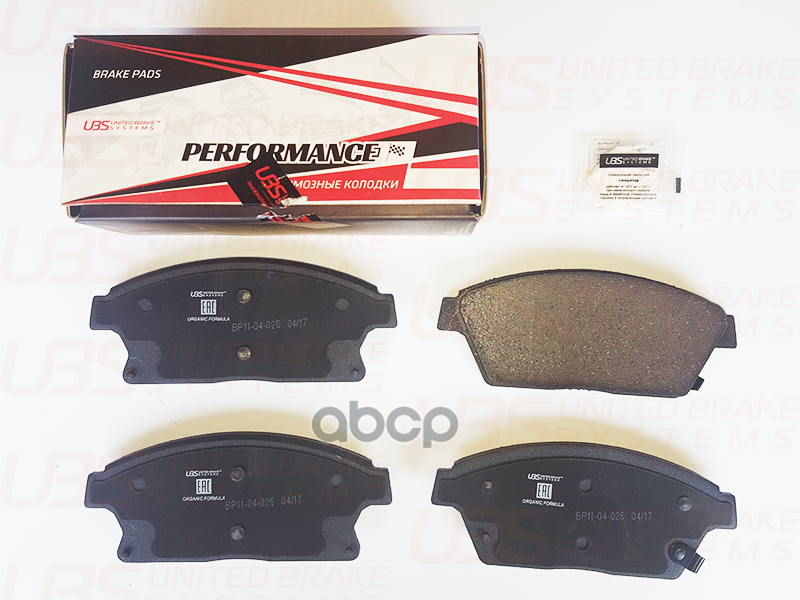 Премиум Тормозные Колодки Chevrolet Cruze 09-/12-/Orlando 11-/Opel Astra J 16 10-/12-/14-/Zafira C UBS арт. bp1104025