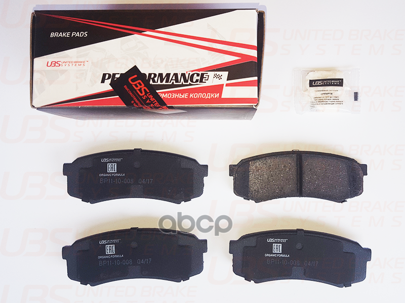 Премиум Тормозные Колодки Toyota Lc 80/90/120 90>/Lexus Gx470 01-09/Mitsubishi Pajero Iv 07- Задние UBS арт. bp1110008