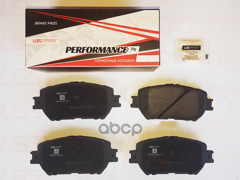 Премиум Тормозные Колодки Для Lexus Gs300/Gs430 05-11/Is250 05-13/Toyota Camry /Vista/Crown/Mark X/W UBS арт. bp1110009