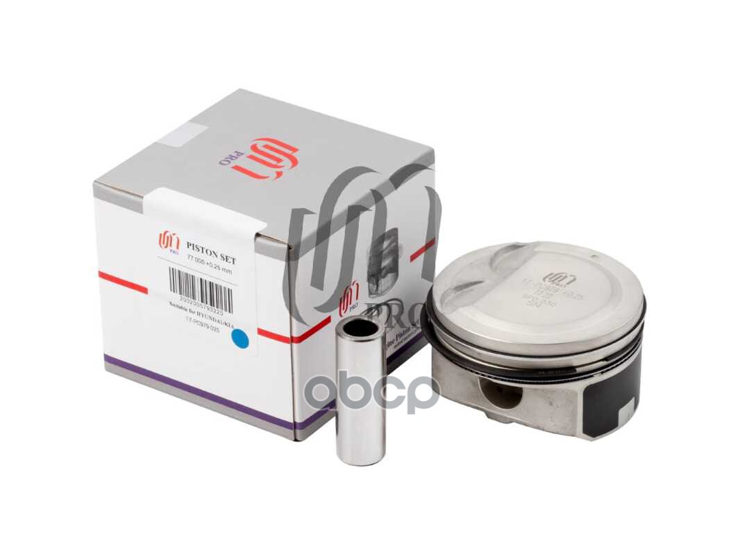 Поршень 0.25 с кольцами Hyundai/KIA 1.4L G4FA d77.0+0.25 mm UM United Motors арт. 17PC979025