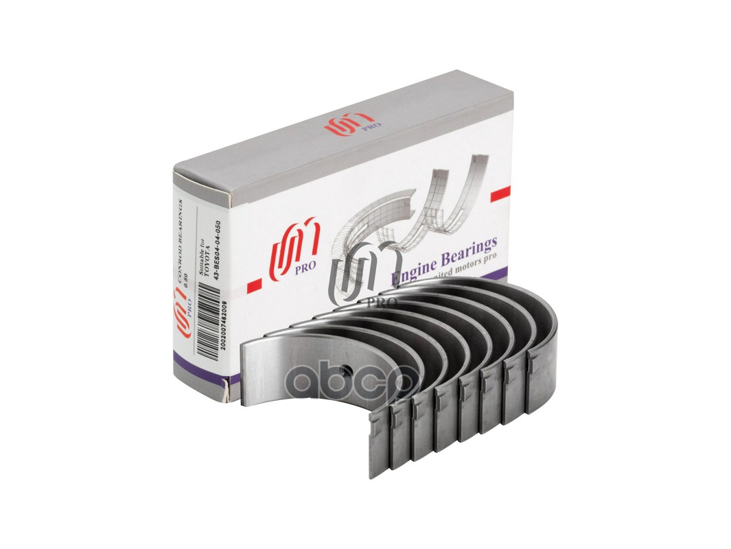 Вкладыши шатунные 0.50 Toyota 3S-FE/5S-FE (d52mm) UM United Motors арт. 43BES0404050