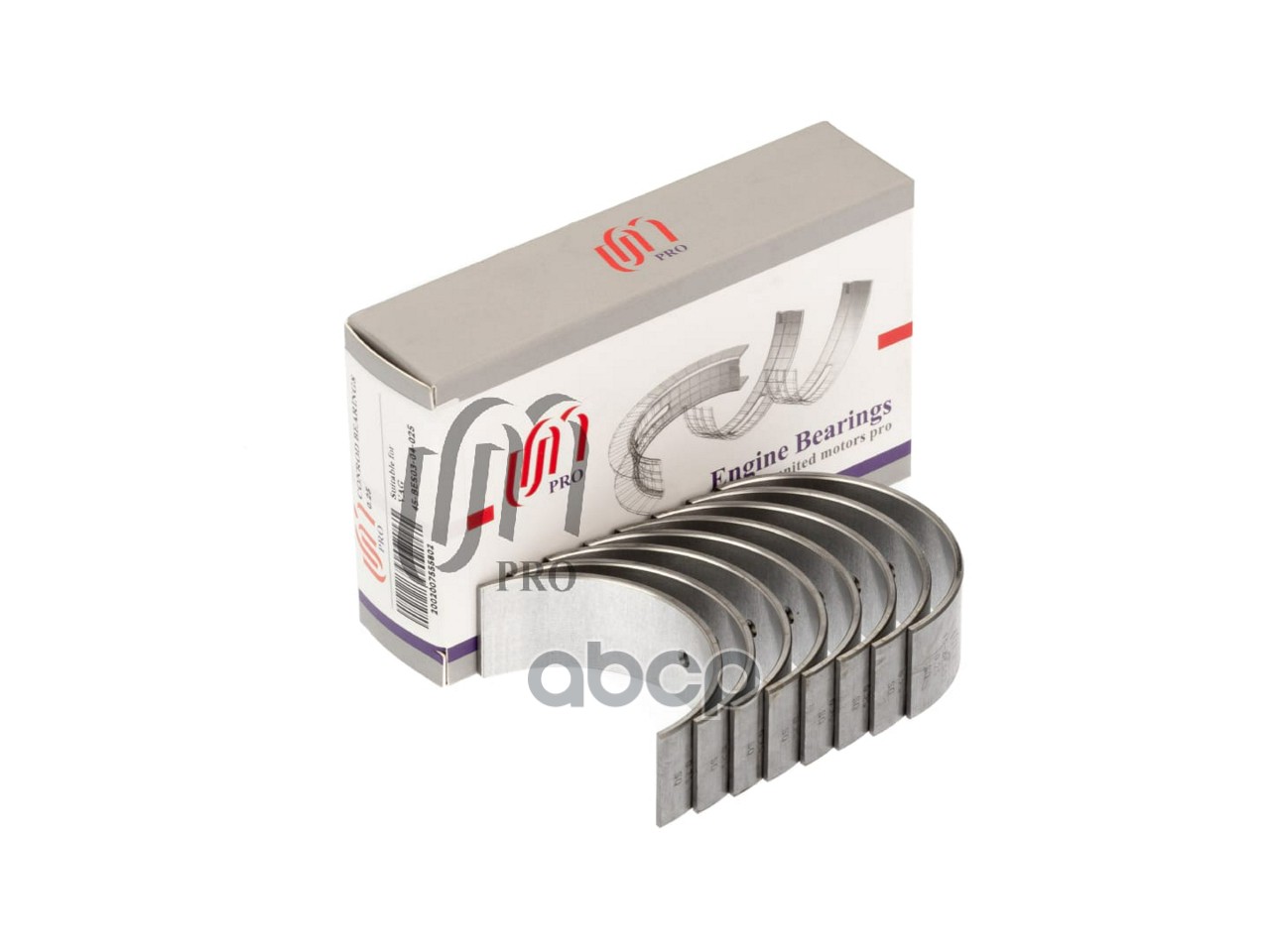 Вкладыши шатунные 0.25 без замка с отверстием VW ADX, AEX, ANX UM United Motors арт. 45BES0304025