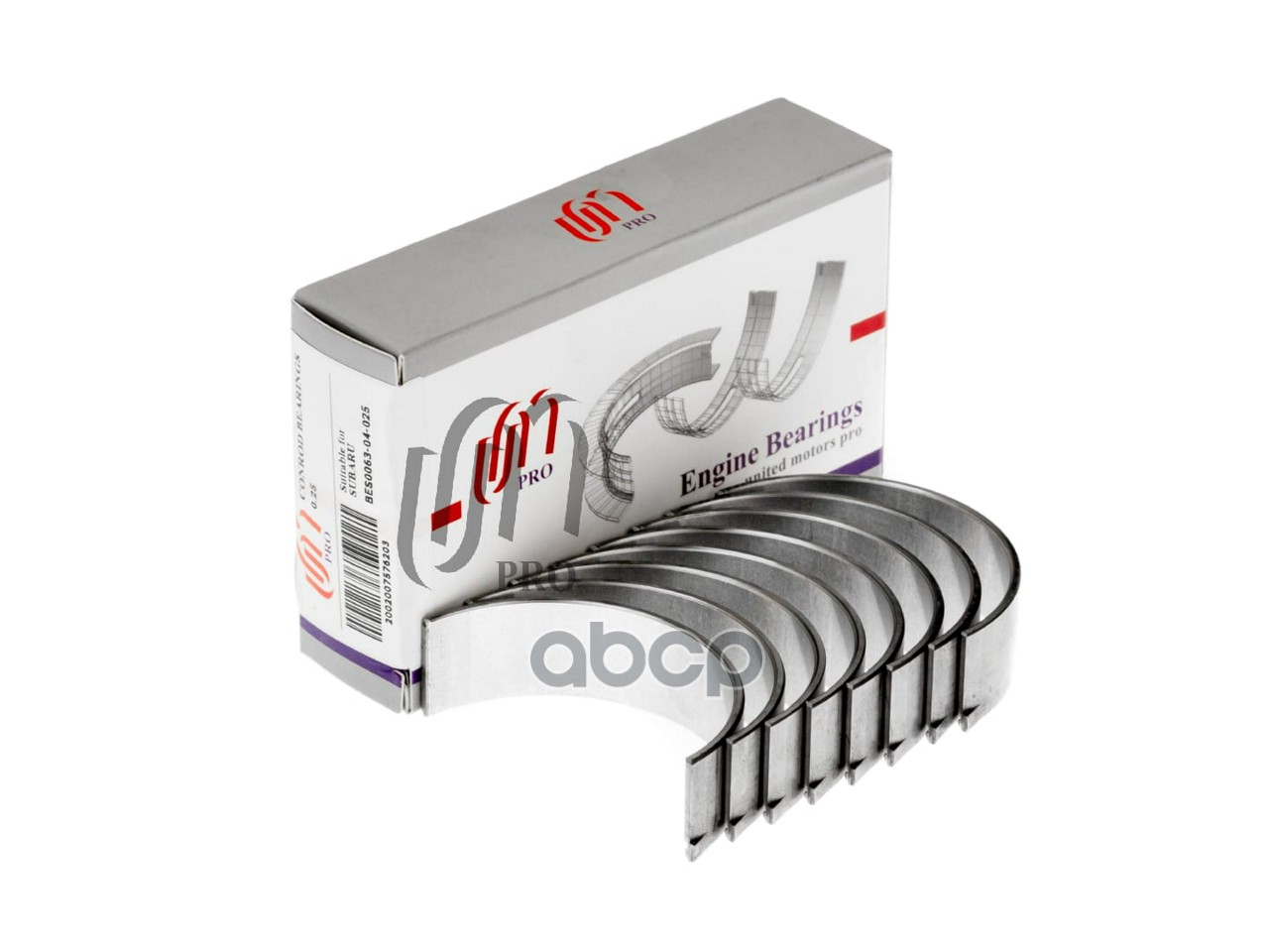 Вкладыши шатунные 0.25 Subaru EJ20 (12108-AA240) UM United Motors арт. BES006304025