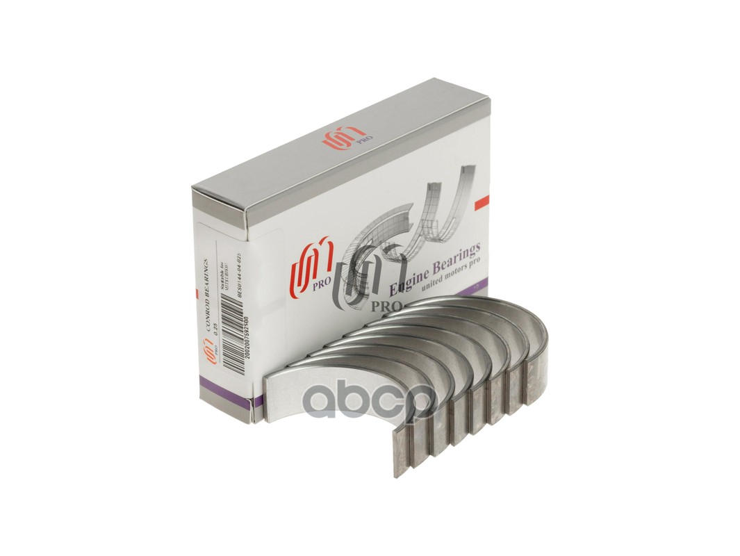 Вкладыши шатунные 0.25 к-т на 4 цил. MITSUBISHI 4A90, 4A91, 4A92 UM United Motors арт. BES014404025