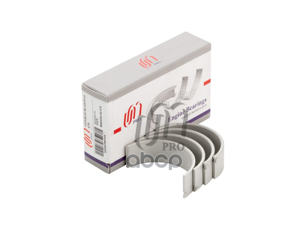 Вкладыши шатунные 0.75 на 2 цил. BMW N20B20A/B/C/D, N26B20A (11 24 7 576 714) UM United Motors арт. BES025002075