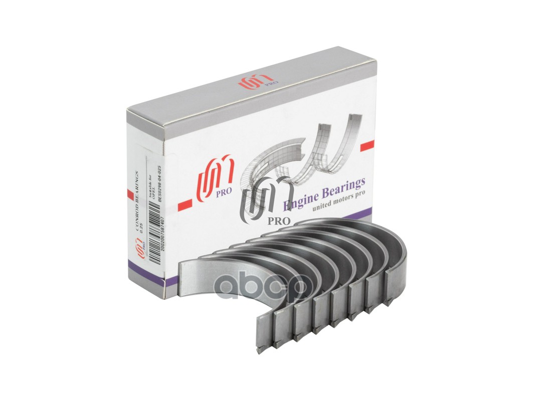 Вкладыши шатунные 0.25 Opel 1.2 X12XE/Z12XE 16V 97- UM United Motors арт. BES029804025