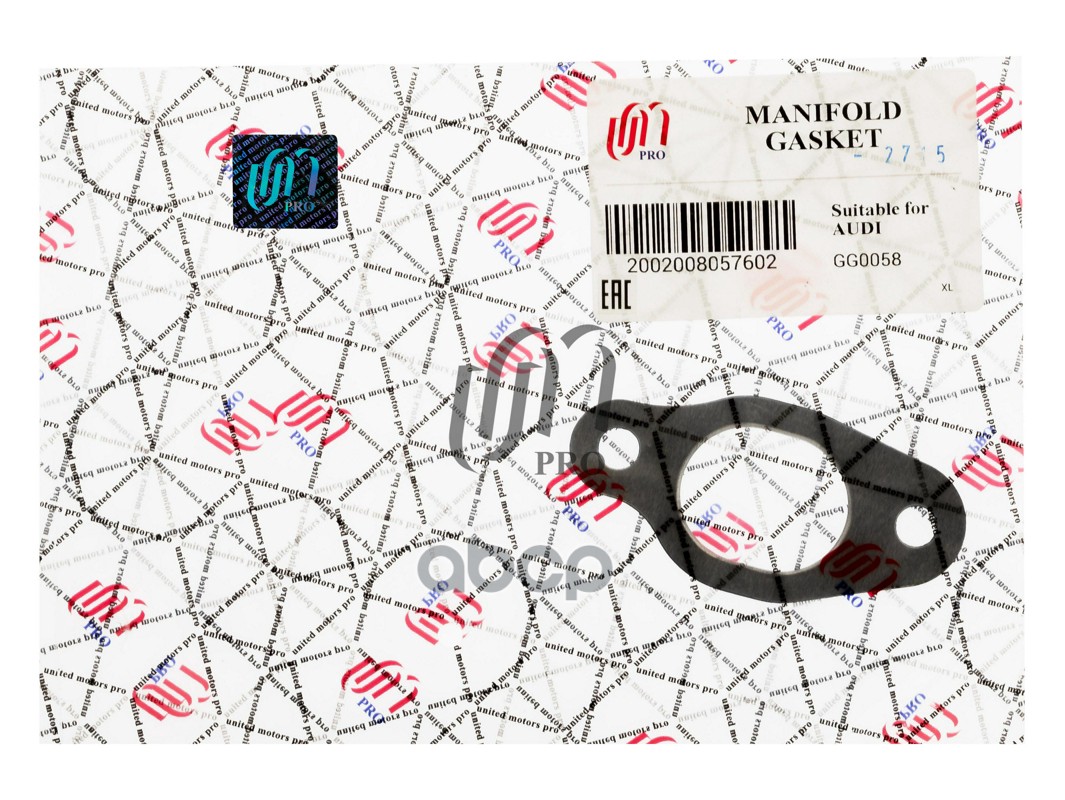 Прокладка выпускного коллектора Audi 2.5TDI AAT UM United Motors арт. GG0058