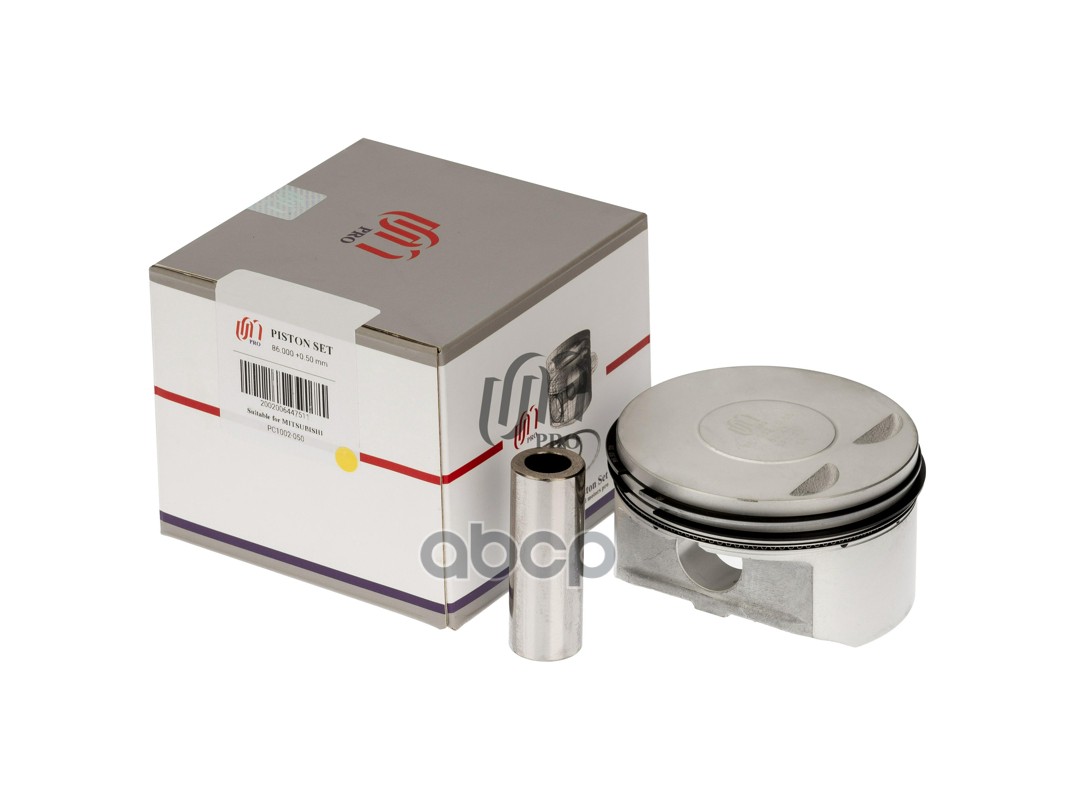 Поршень 0.50 с кольцами Mitsubishi 4B11 D86.0+0.50 (1110B480) UM United Motors арт. PC1002050