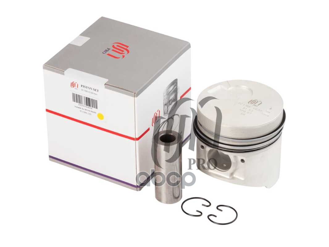 Поршень 0.50 С Кольцами (С Масл. Галереей) Mitsubishi 4D56t D91.1+0.50 (2 И 4) (Md304858/Md304859/Md United Motors арт. PC138...