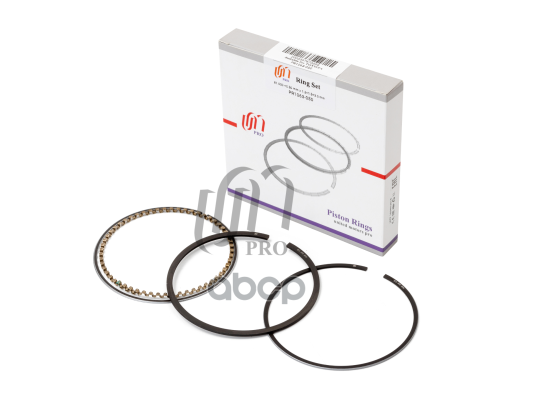 Кольца поршневые 0.50 Toyota 4A-FE/7A-FE d81.0+0.5 1.2-1.5-3.0 (13013-16260, 13013-16300) на 1 цил. United Motors арт. PR1063050