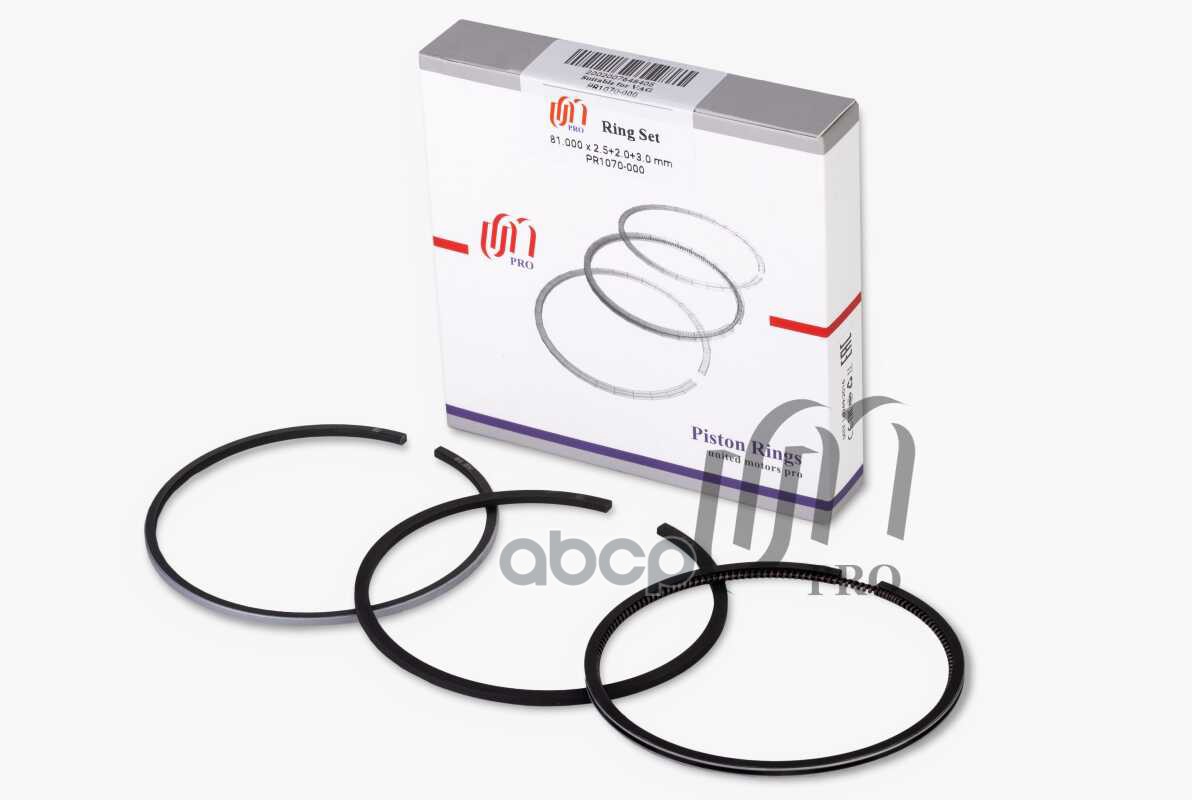 Кольца поршневые STD VW 2.5TDi R5 AVR/BJJ/CEBA d81.0 STD 2.5-2.0-3.0 на 1 цил. UM United Motors арт. PR1070000
