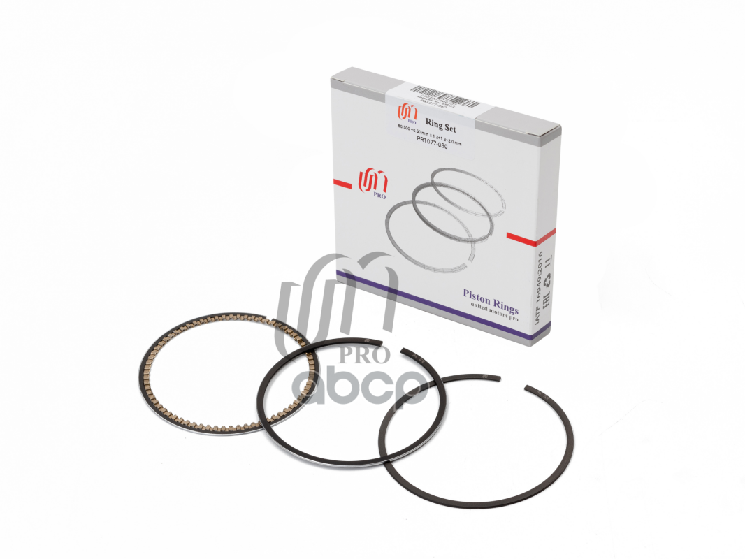 Кольца поршневые 0.50 Opel X18XE, Z18XE 16V 98- d80.5+0.50 1.2-1.2-2 на 1 цил. UM United Motors арт. PR1077050