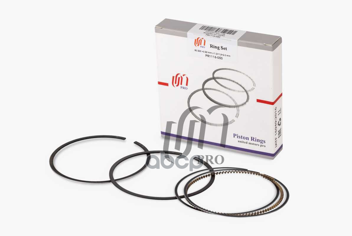 Кольца поршневые 0.50 Opel A18XEL, A18XER, Z18XER d80.5+0.50 1.2-1.2-2.0 (55568928) на 1 цил. UM United Motors арт. PR1116050