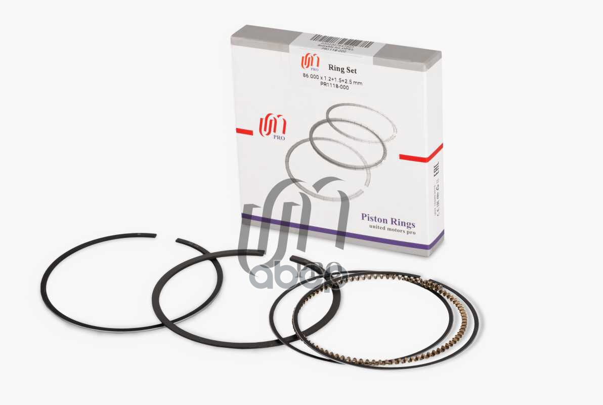 Кольца поршневые STD Opel Y20LET d86.0 1.2-1.5-2.5 на 1 цил. UM United Motors арт. PR1118000