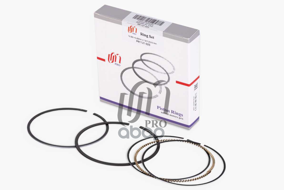 Кольца поршневые 0.25 VAG BLF/BLP d76.5+0.25 1.2-1.2-2 на 1 цил. UM United Motors арт. PR1121025