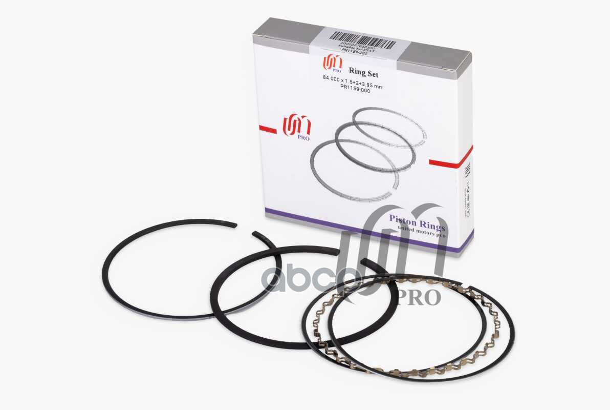 Кольца поршневые STD Fiat Croma 2.0 d84.0 STD 1.5-2-3.95 на 1 цил. UM United Motors арт. PR1159000
