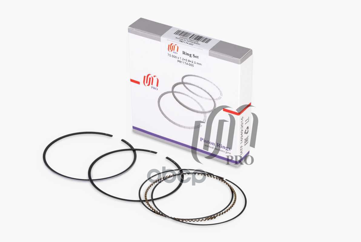 Кольца поршневые STD Mitsubishi Colt/Lancer 4A91 d75.0 STD 1.2-0.8-2.0 на 1 цил. (MN195612) UM United Motors арт. PR1174000