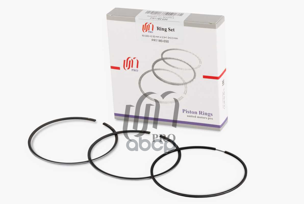 Кольца поршневые 0.50 Mazda BT-50 2.5 CD WL d93.0+0.5 2.0-1.5-2.0 на 1 цил. (WLY6-11-SDX) UM United Motors арт. PR1180050