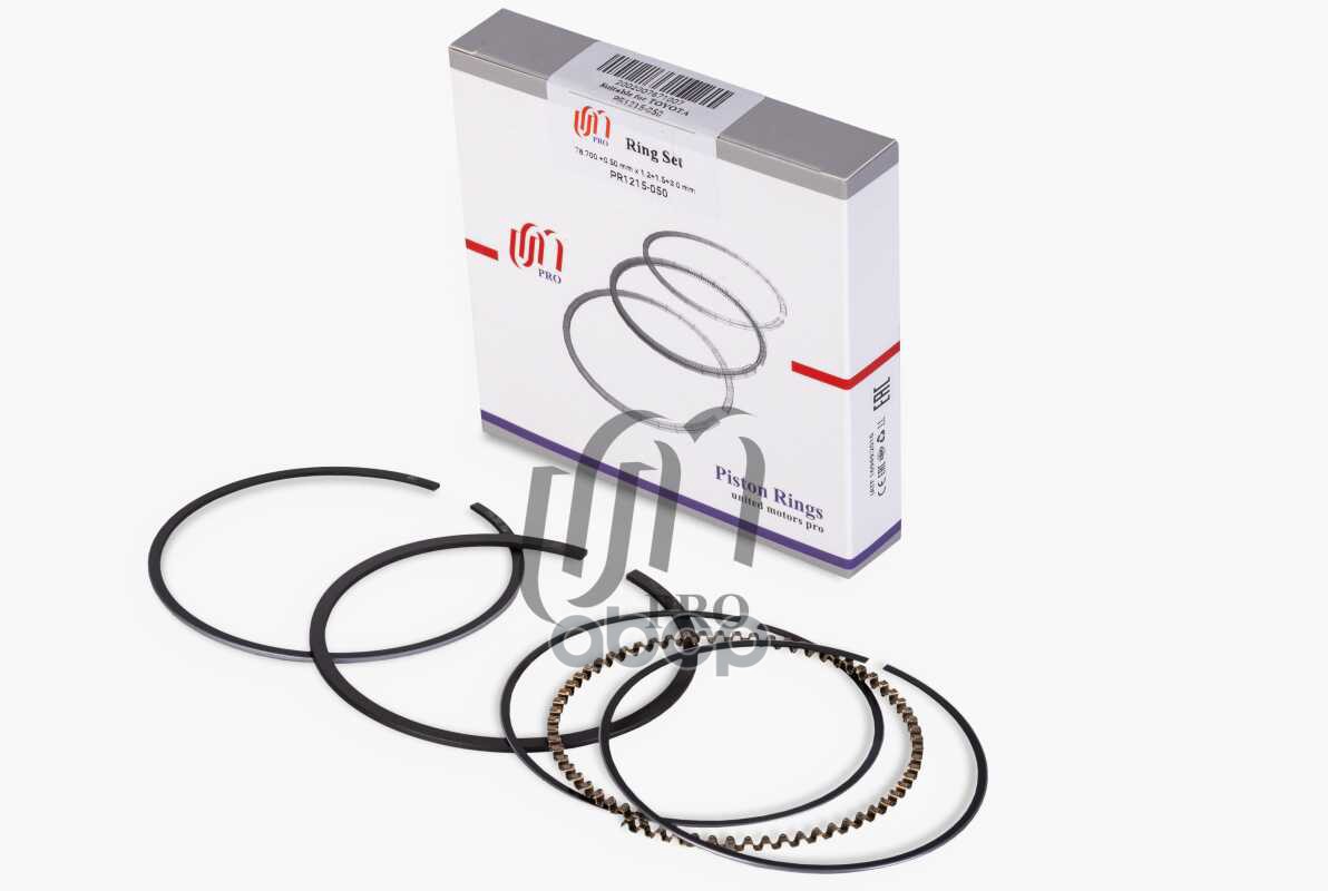 Кольца поршневые 0.50 Toyota 5A-F D 78.7+0.50 1.2-1.5-3.0 на 1 цил. UM United Motors арт. PR1215050