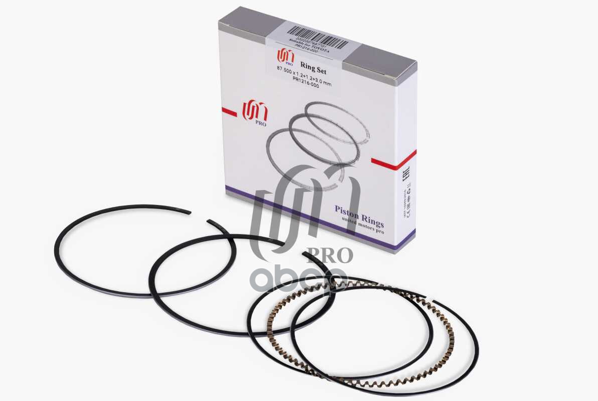 Кольца поршневые STD Toyota 1MZ-FE d87.5 STD 1.2-1.2-3.0 (13011-20023) на 1 цил. UM United Motors арт. PR1216000