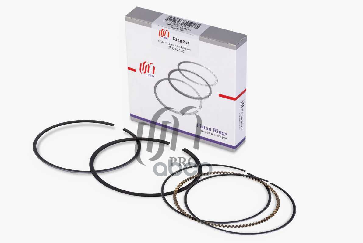 Кольца поршневые 1.00 Toyota 1AZ-FE d86.0+1.0 1.2-1.2-2.0 на 1 цил. UM United Motors арт. PR1220100