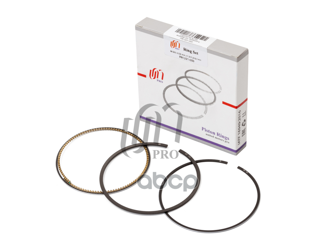 Кольца поршневые 0.50 Toyota 2AZ-FE d88.5+0.50 1.2-1.2-2.0 на 1 цил. UM United Motors арт. PR1221050