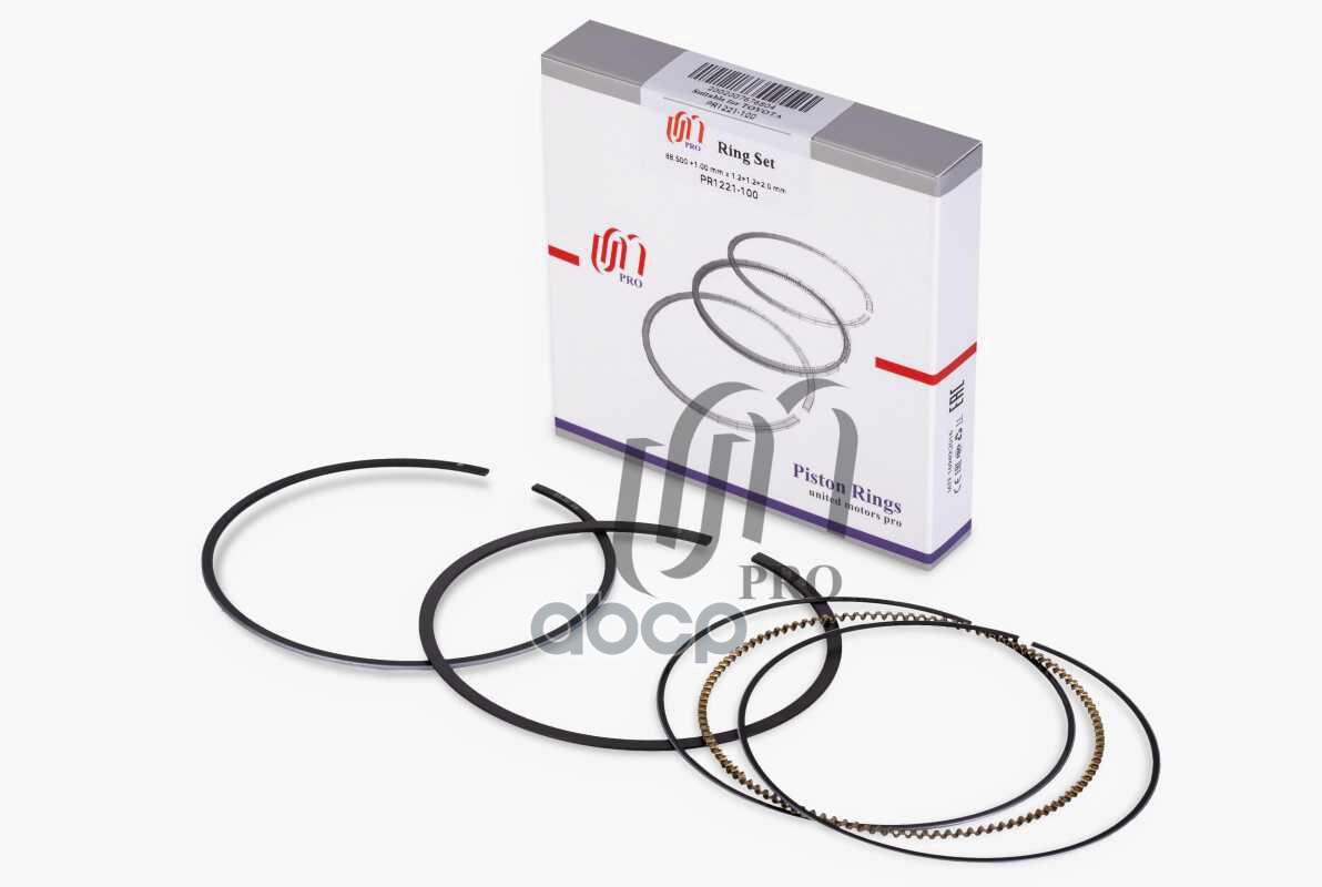 Кольца поршневые 1.00 Toyota 2AZ-FE d88.5+1.00 1.2-1.2-2.0 на 1 цил. UM United Motors арт. PR1221100