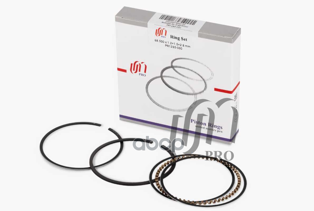 Кольца поршневые STD Chevrolet/Daewoo 0.8L F8CV d68.5 1.20x1.5x2.8 на 1 цил. UM United Motors арт. PR1235000