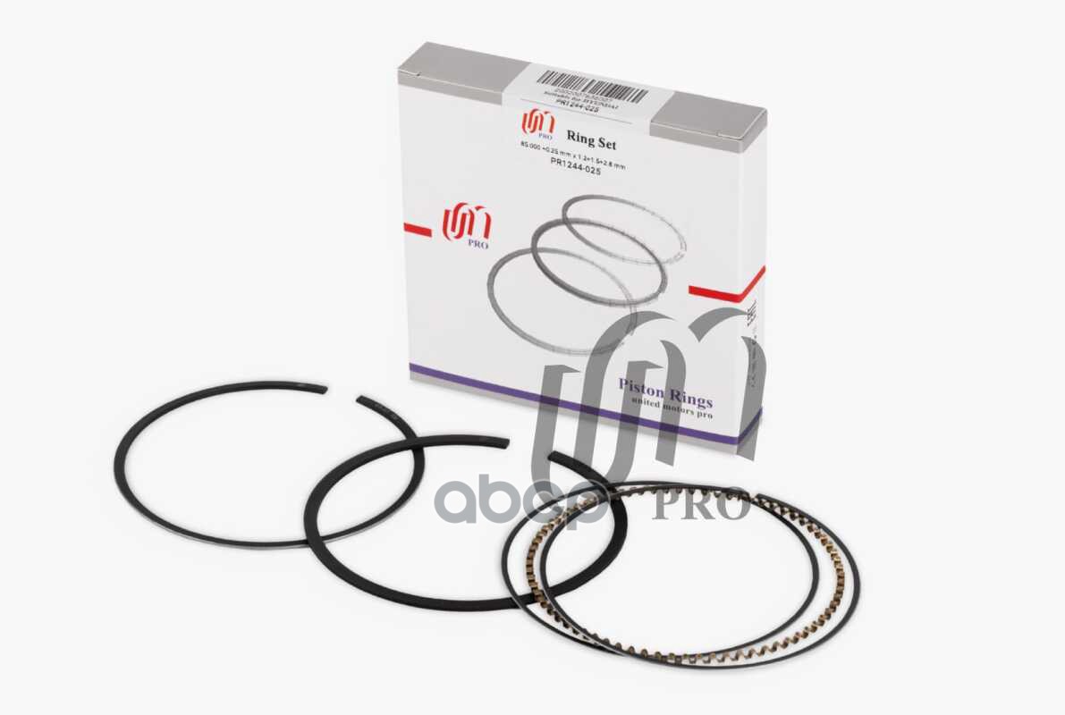 Кольца поршневые 0.25 Hyundai G4CP, G4JP d85.0+0.25 1.2-1.5-2.8 на 1 цил. UM United Motors арт. PR1244025