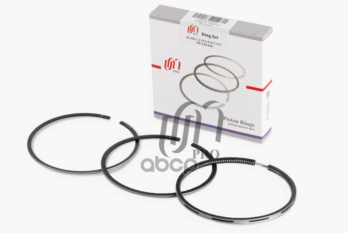 Кольца поршневые STD Toyota 2L d92.0 STD 2.0-2.0-4.0 (13011-54050) на 1 цил. UM United Motors арт. PR1254000