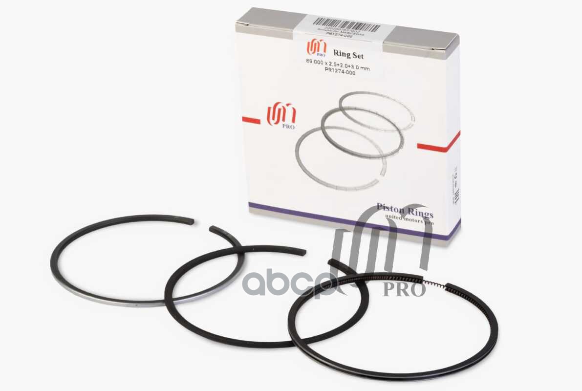 Кольца поршневые STD MB OM601.940 d89.0 STD 2.5-2-3 на 1 цил. UM United Motors арт. PR1274000