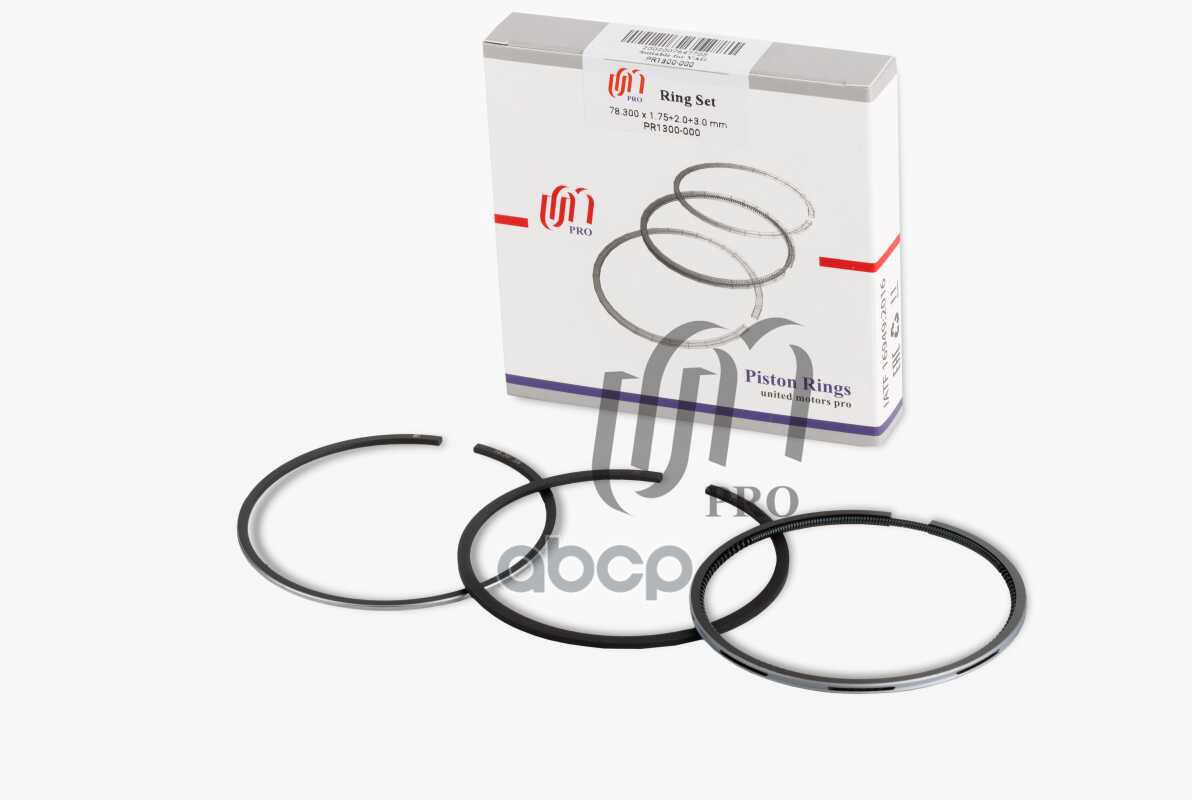 Кольца поршневые STD AU/VW 2.5TD V6 d78.3 STD 1.75-2.0-3.0 (= 033 40 V0) на 1 цил. UM United Motors арт. PR1300000