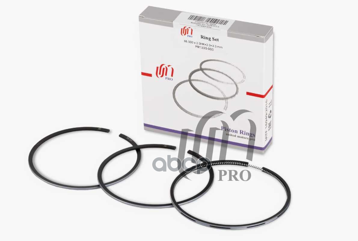 Кольца поршневые STD Toyota 2C-T/3C-T d86.0 STD 2.0HK-2.0-3.0 (13011-64212) на 1 цил. UM United Motors арт. PR1335000