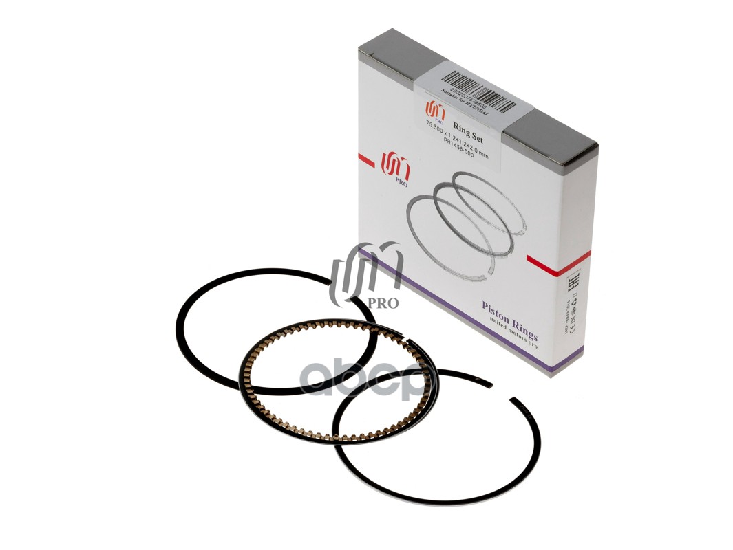 Кольца поршневые STD Hyundai G4EE d75.5 STD (1.2-1.2-2.0) (23040-26002) на 1 цил. UM United Motors арт. PR1456000