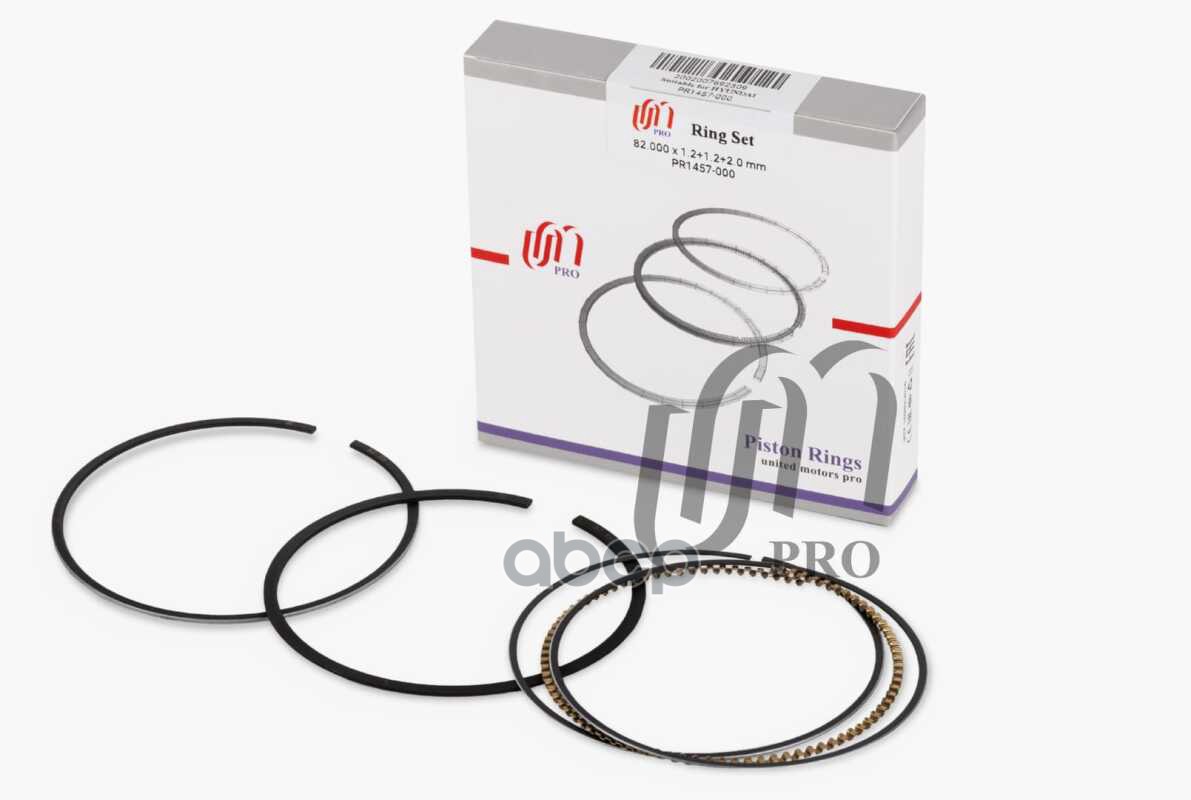 Кольца поршневые STD Hyundai G4GC d82.0 STD (1.2-1.2-2.0) (23040-23300) на 1 цил. UM United Motors арт. PR1457000