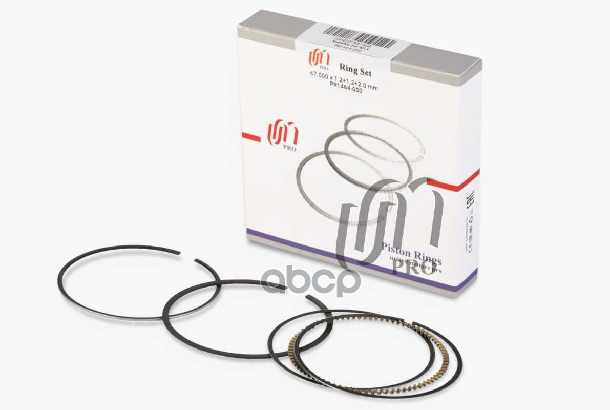 Кольца поршневые STD Kia 1.1 d67.0 STD 0 1.2-1.2-2.0 (23040-02950) на 1 цил. UM United Motors арт. PR1464000