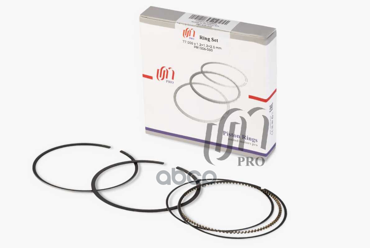 Кольца поршневые STD Hyundai/Kia G4FA d77.0 STD 1.2-1.2-2.0 на 1 цил. (23040-2B001) UM United Motors арт. PR1506000