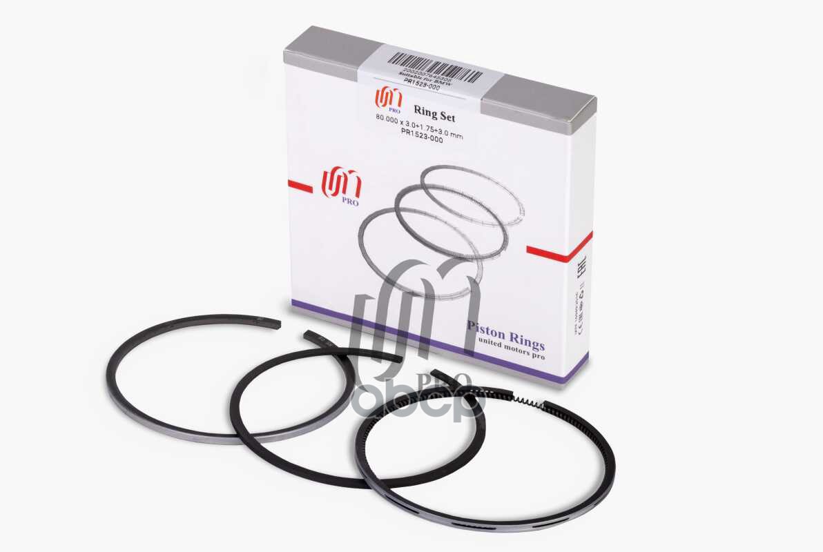 Кольца поршневые STD BMW M41/M51D, Opel X25DT d80.0 STD 3-1.75-3 на 1 цил (50 012 040) UM United Motors арт. PR1523000