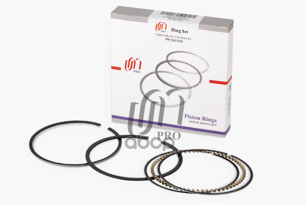 Кольца поршневые 0.50 Daewoo 1.5L A15DMS/A15MF d76.5 +0.5 1.5-1.5-3.0 на 1 цил. UM United Motors арт. PR1562050