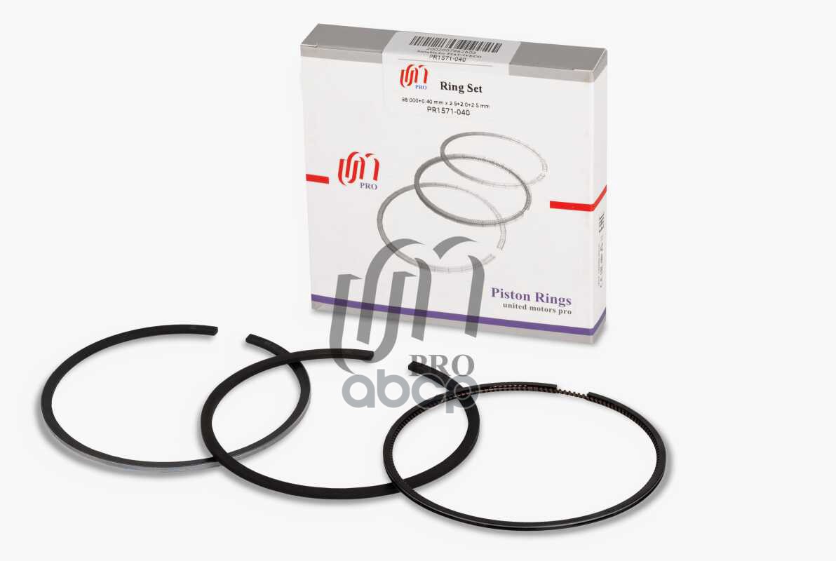 Кольца поршневые 0.40 Fiat/Iveco F1AE0481 d88.0 +0.40мм 2.5-2.0-2.5 на 1 цил. UM United Motors арт. PR1571040