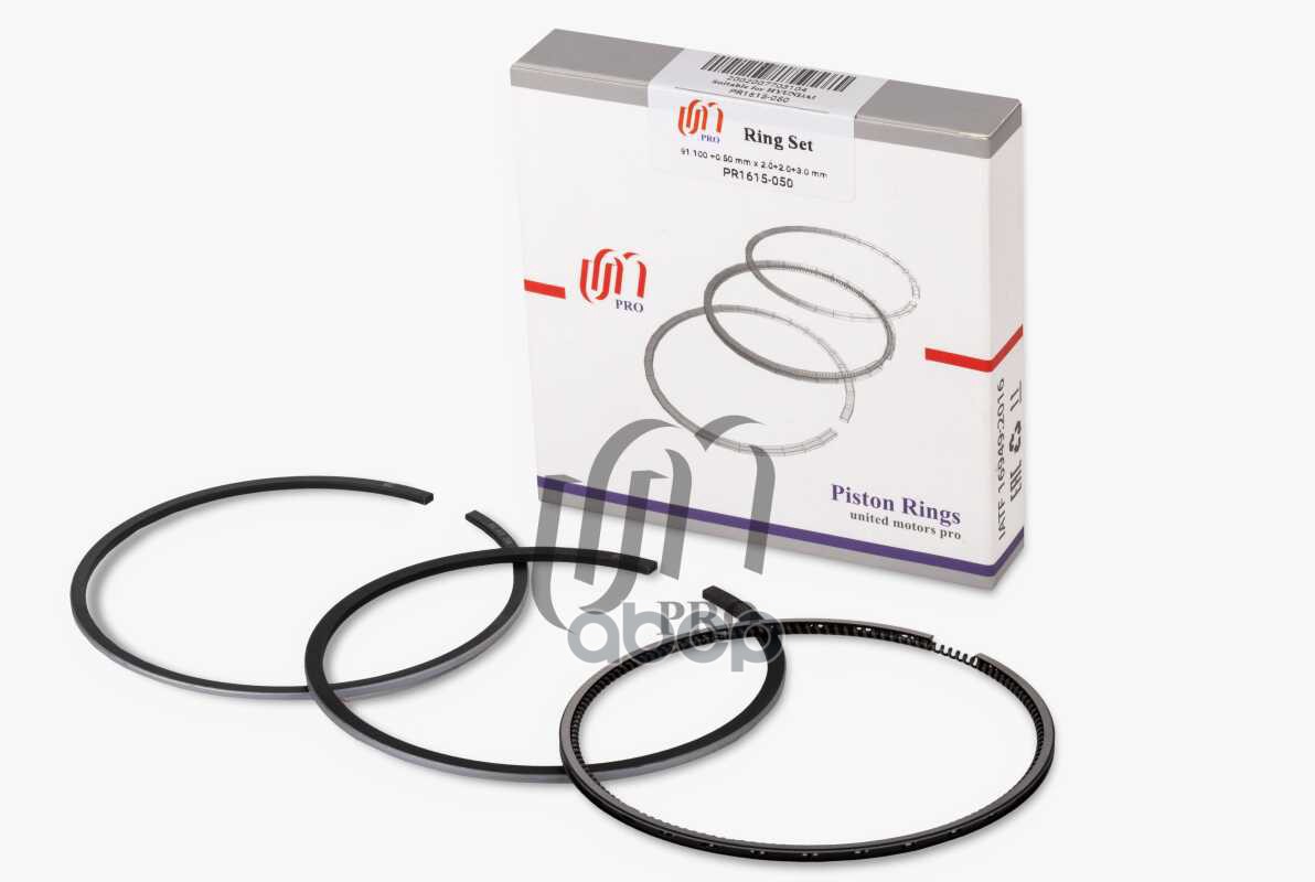 Кольца поршневые 0.50 Hyundai D4BB d91.1+0.50 2.0-2.0-3.0 на 1 цил. UM United Motors арт. PR1615050
