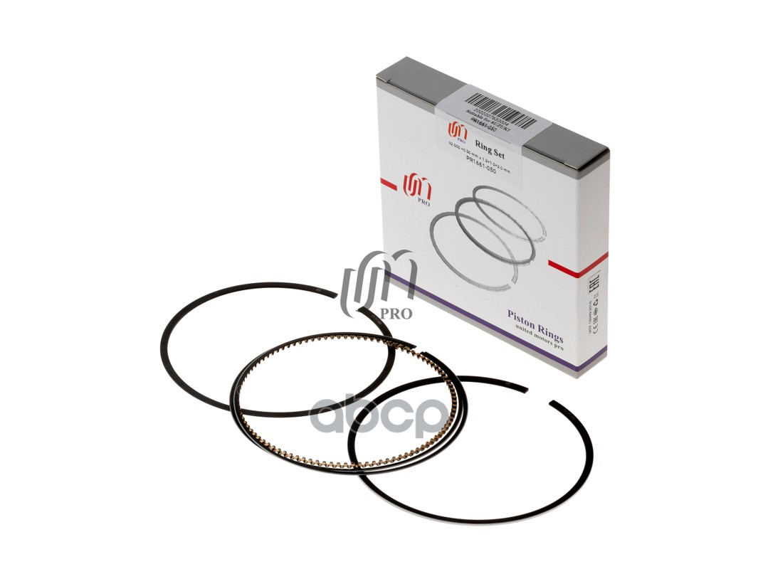 Кольца поршневые 0.50 Suzuki J24B 2005- D92+0.50 1.2-1.0-2.0 на 1 цил. UM United Motors арт. PR1661050