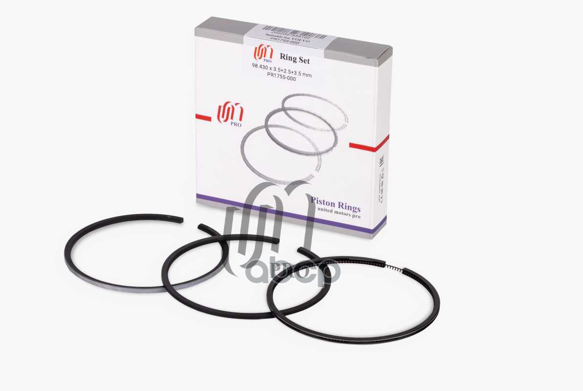 Кольца поршневые Volvo D6A TD63 d98 43 3 5 2 5 3 5 на 1 цил 276310 UM PR1755000 United Motors арт. PR1755000