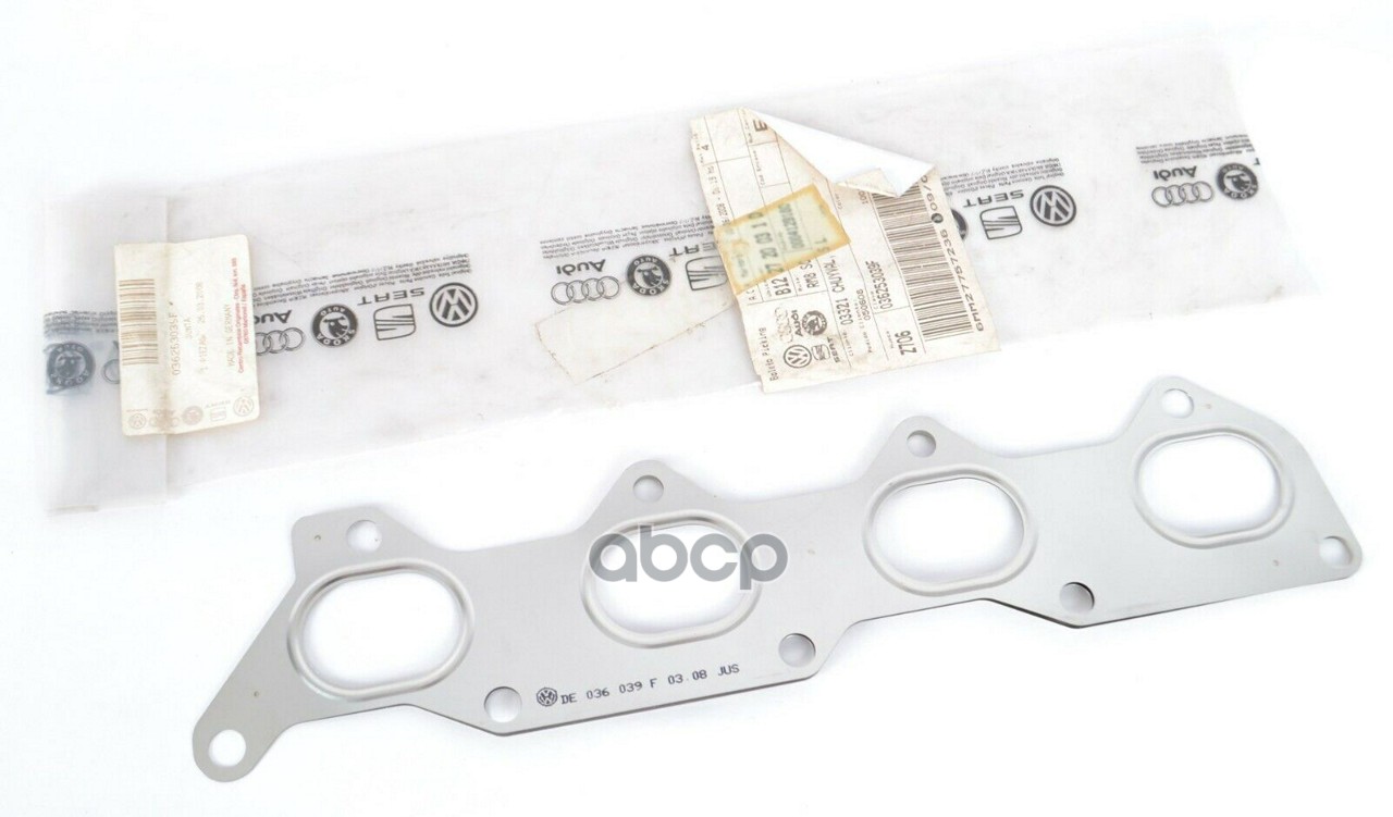 Прокладка выпускного коллектора AD VW VAG 036 253 039F VAG арт. 036 253 039F