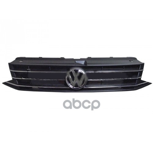Решетка Радиатора Vw: Polo Sedan 11- (Черная Хром) VAG арт. 6RU853651DRYP