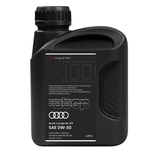 VAG Масло Моторное Vag Longlife Iii 0W-30 Синтетическое 1 Л Gaur52195m2
