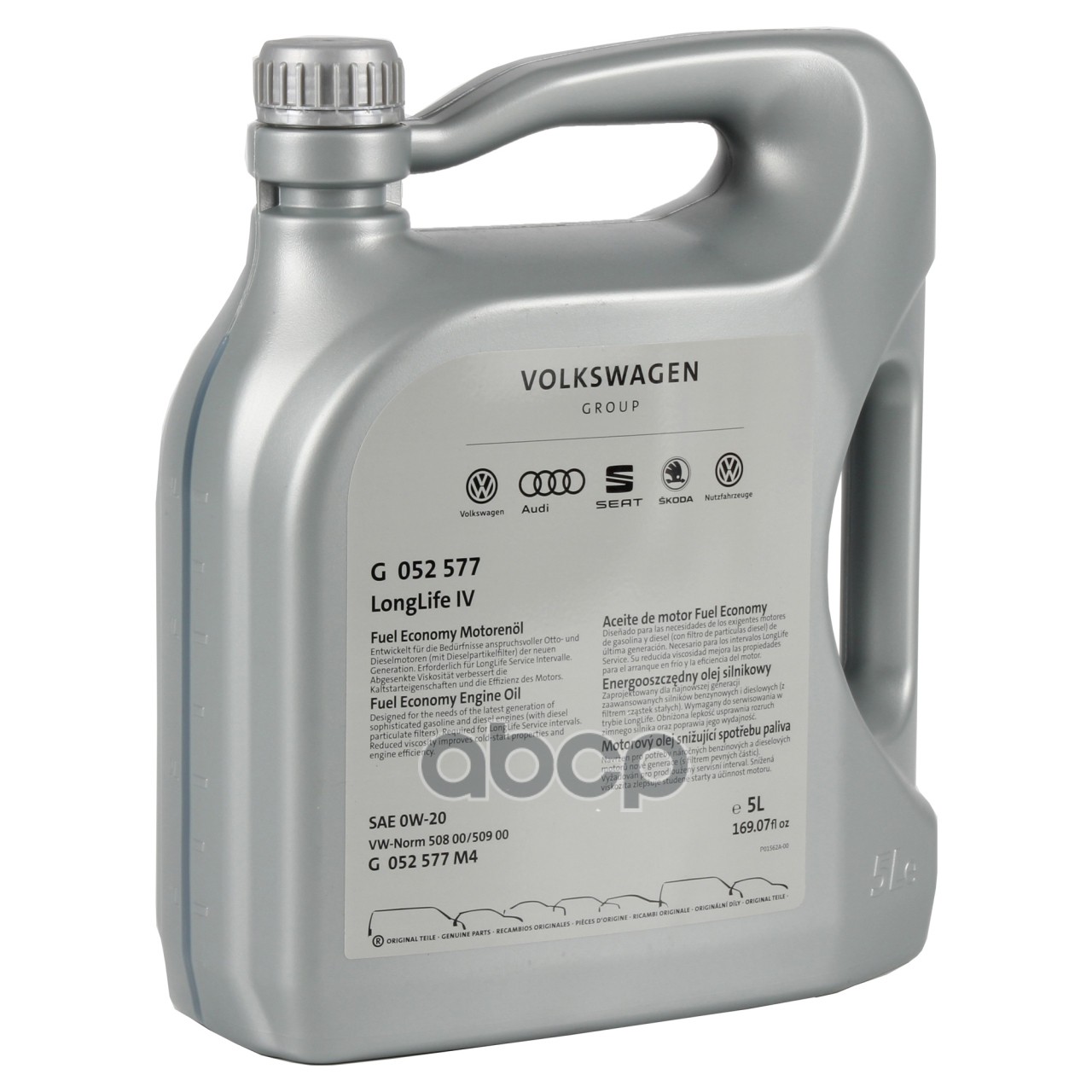 VAG Замена на GS65577M4 Масло моторное синтетическое VAG Longlife IV FE 0W-20 5л GS60577M4