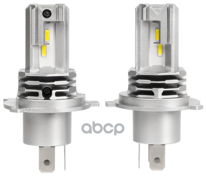 Лампа Светодиодная 12V H4 25W 4500Lm 5000K Vizant Cree Tech 2 Шт. Картон M4h4 VIZANT арт. M4H4
